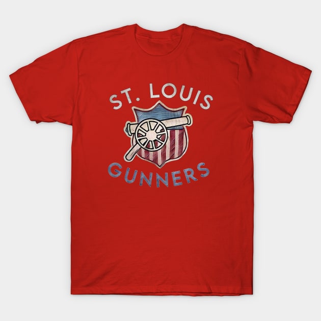 St. Louis Gunners Football T-Shirt by Kitta’s Shop